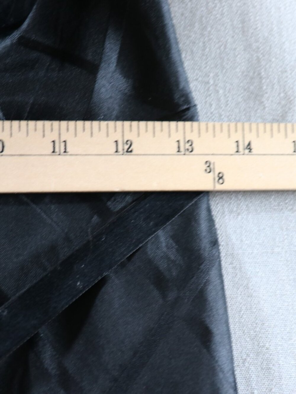 VTG Express Silk Cocktail Dress 7/8* 5/6 50s Style Strapless Black Goth Fairy - Picture 12 of 14